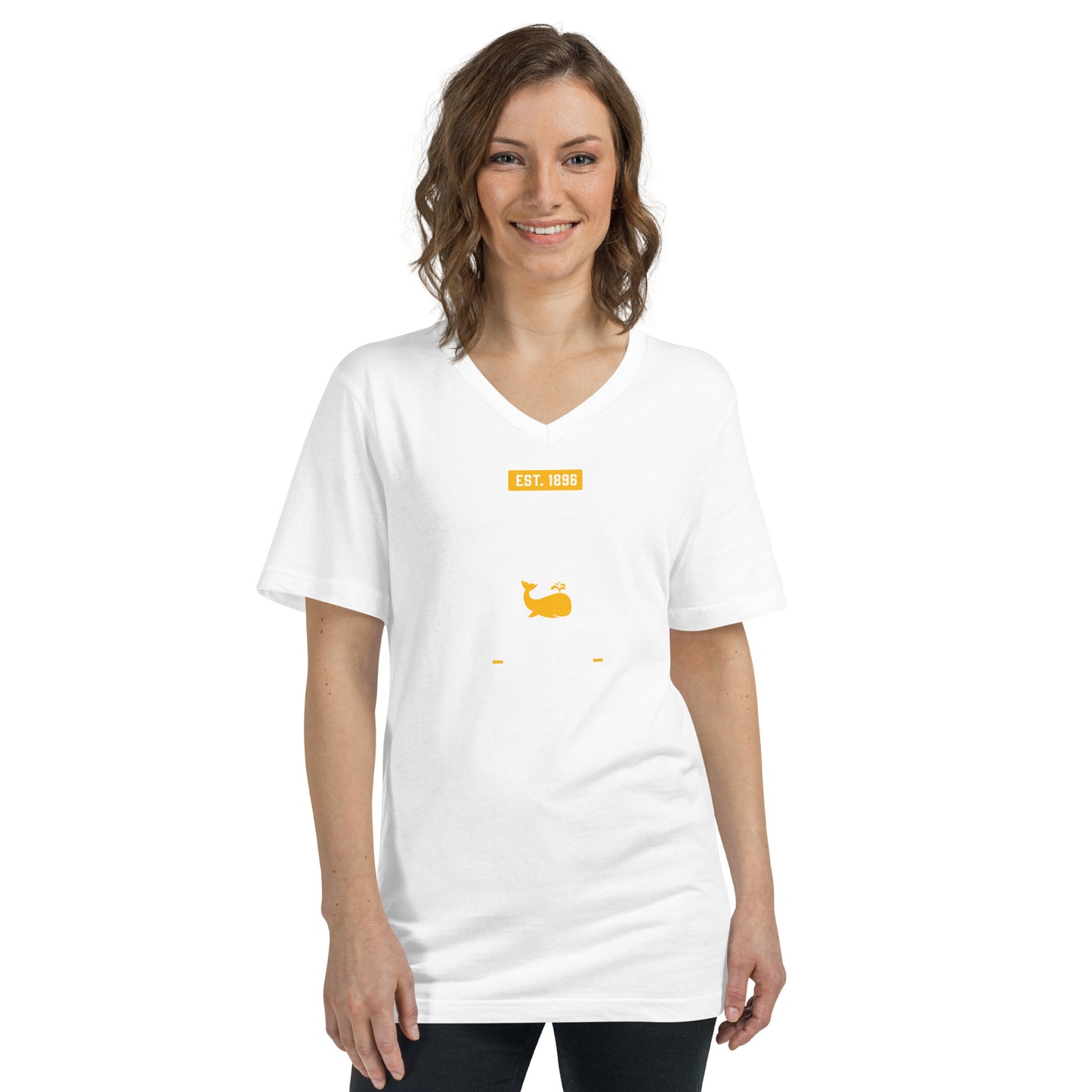 School Collection: Adult Unisex Short Sleeve V-Neck T-Shirt