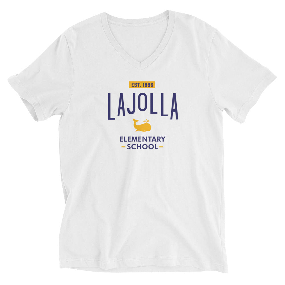 School Collection: Adult Unisex Short Sleeve V-Neck T-Shirt