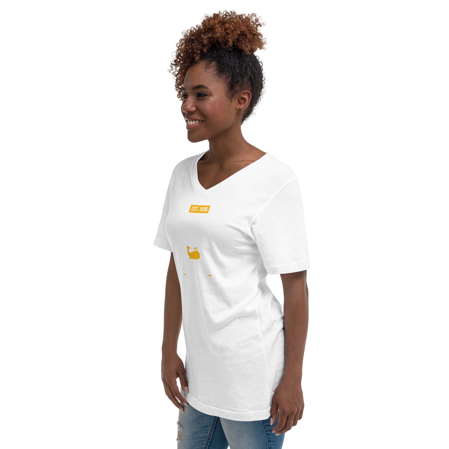 School Collection: Adult Unisex Short Sleeve V-Neck T-Shirt