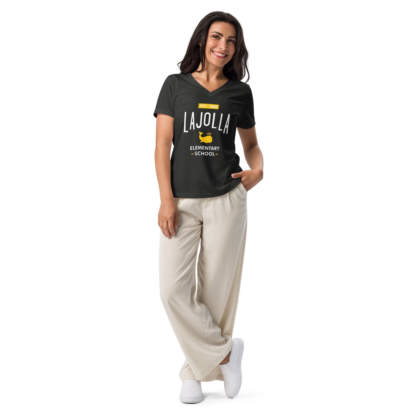 School Collection: Women’s relaxed v-neck t-shirt