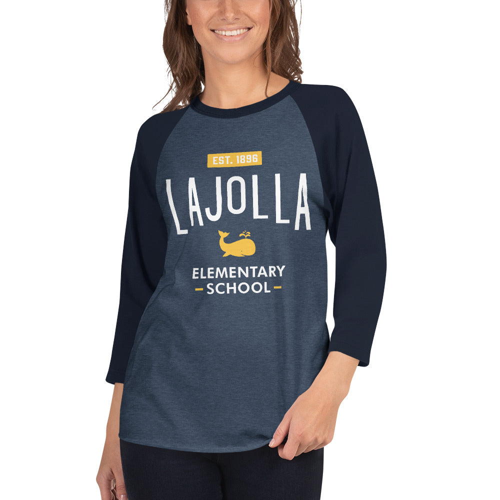 School Collection: Adult 3/4 Sleeve Raglan Shirt