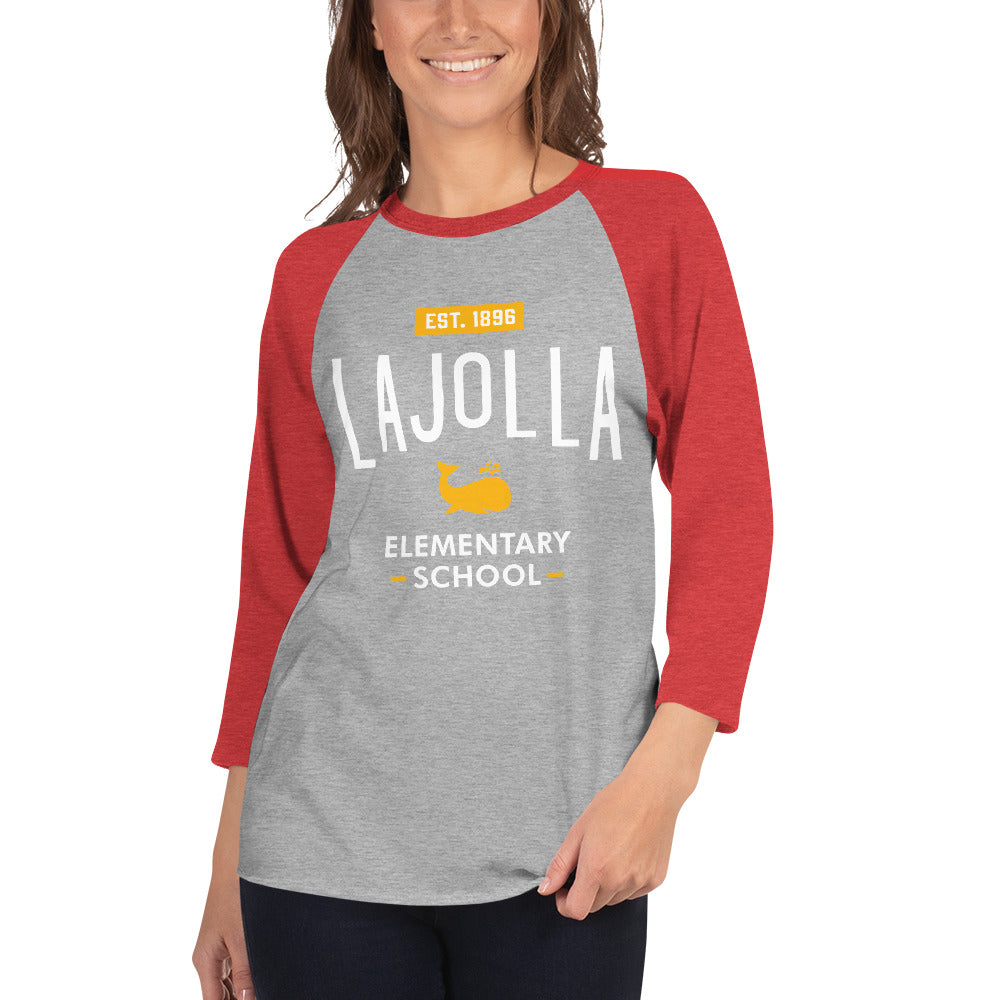 School Collection: Adult 3/4 Sleeve Raglan Shirt