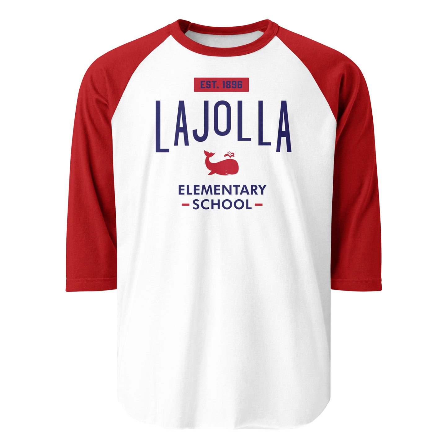 School Collection: Adult 3/4 Sleeve Raglan Shirt