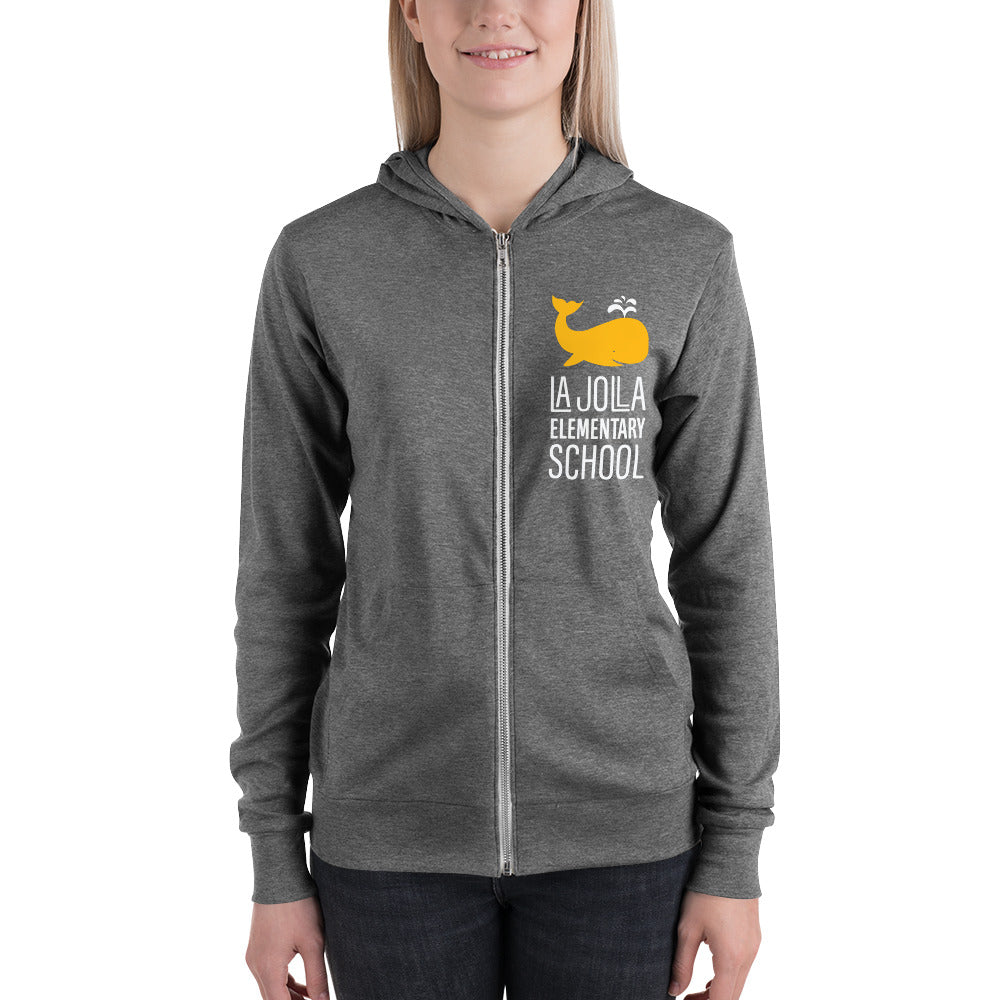 Whale Collection: Adult Unisex Zip Hoodie