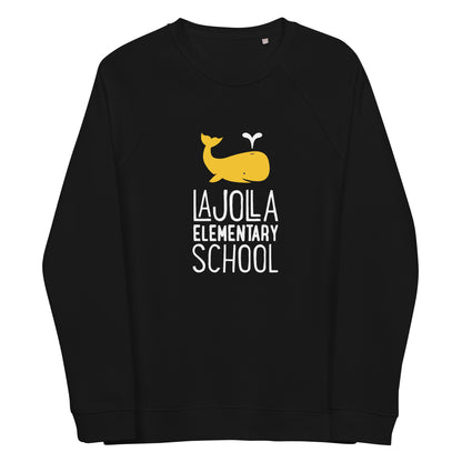 Whale Collection: Adult Unisex Organic Raglan Sweatshirt