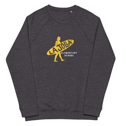 Surfer Collection: Adult Unisex Organic Raglan Sweatshirt