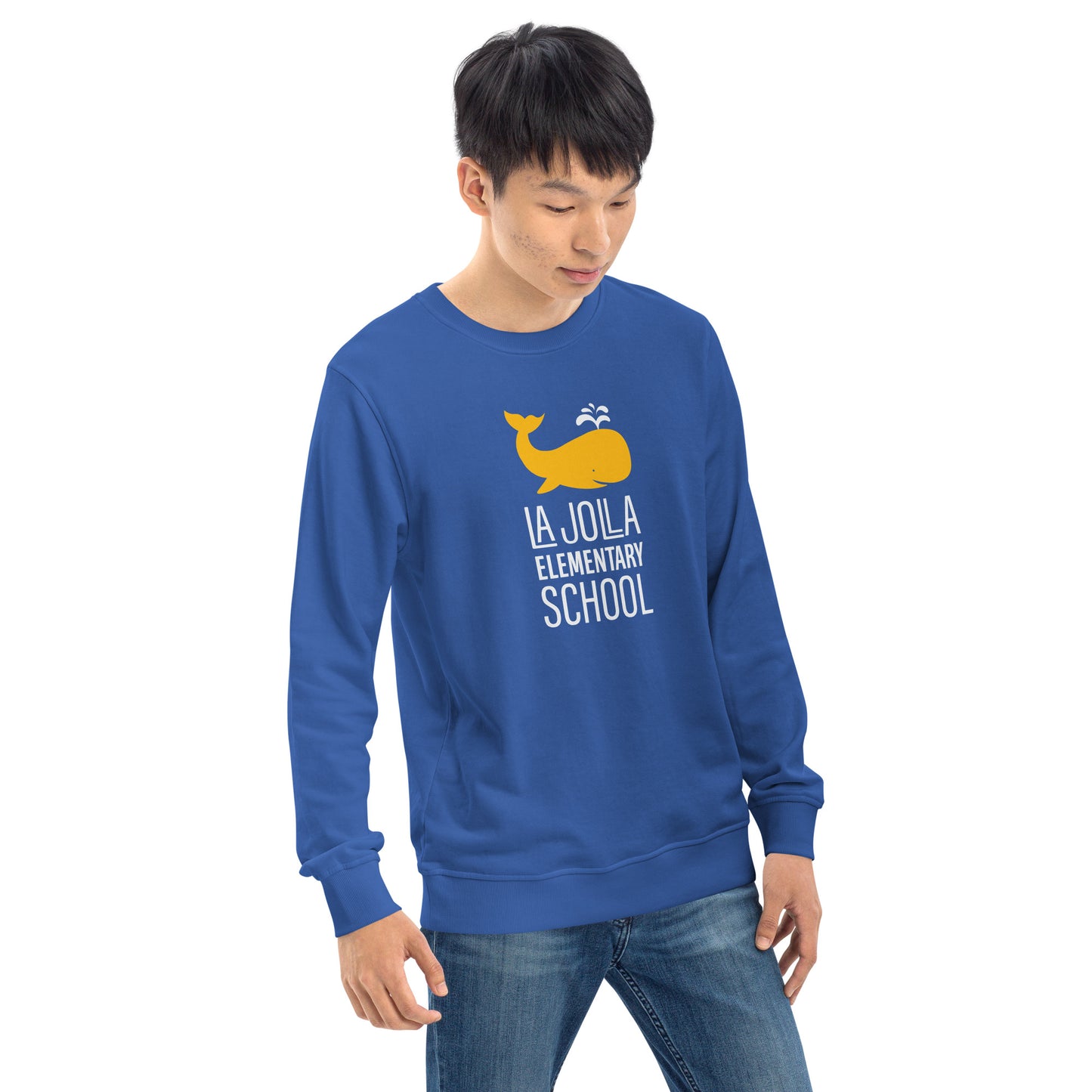 Whale Collection: Adult Unisex Organic Sweatshirt