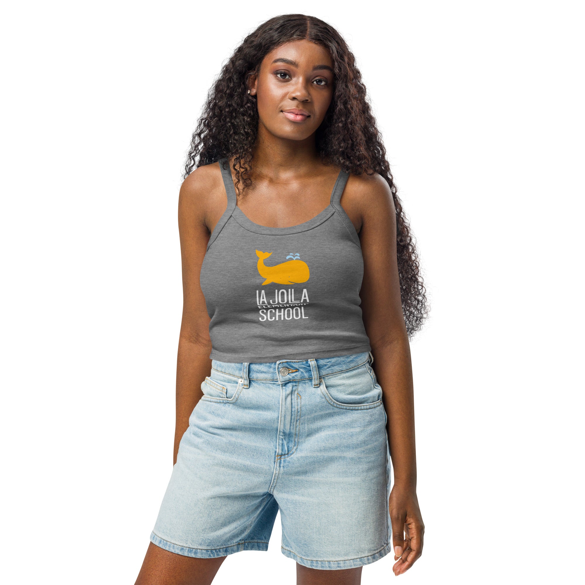Women's Collection: Whale Logo Micro-rib Tank Top – LJES PTO